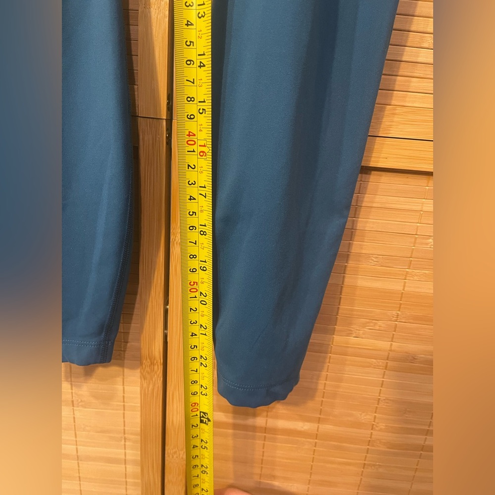 Nike yoga blue leggings pants woman’s large EUC - Picture 4 of 7